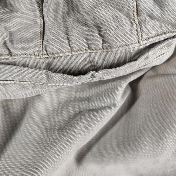 Free People Womens L Beige Paperbag Waist Tapered Pants Cotton Viscose EUC - Picture 7 of 7